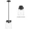 Maxim Lighting Scoop 1-Light Pendant/Flush Mount, Black 21230CLBK - alternate 2